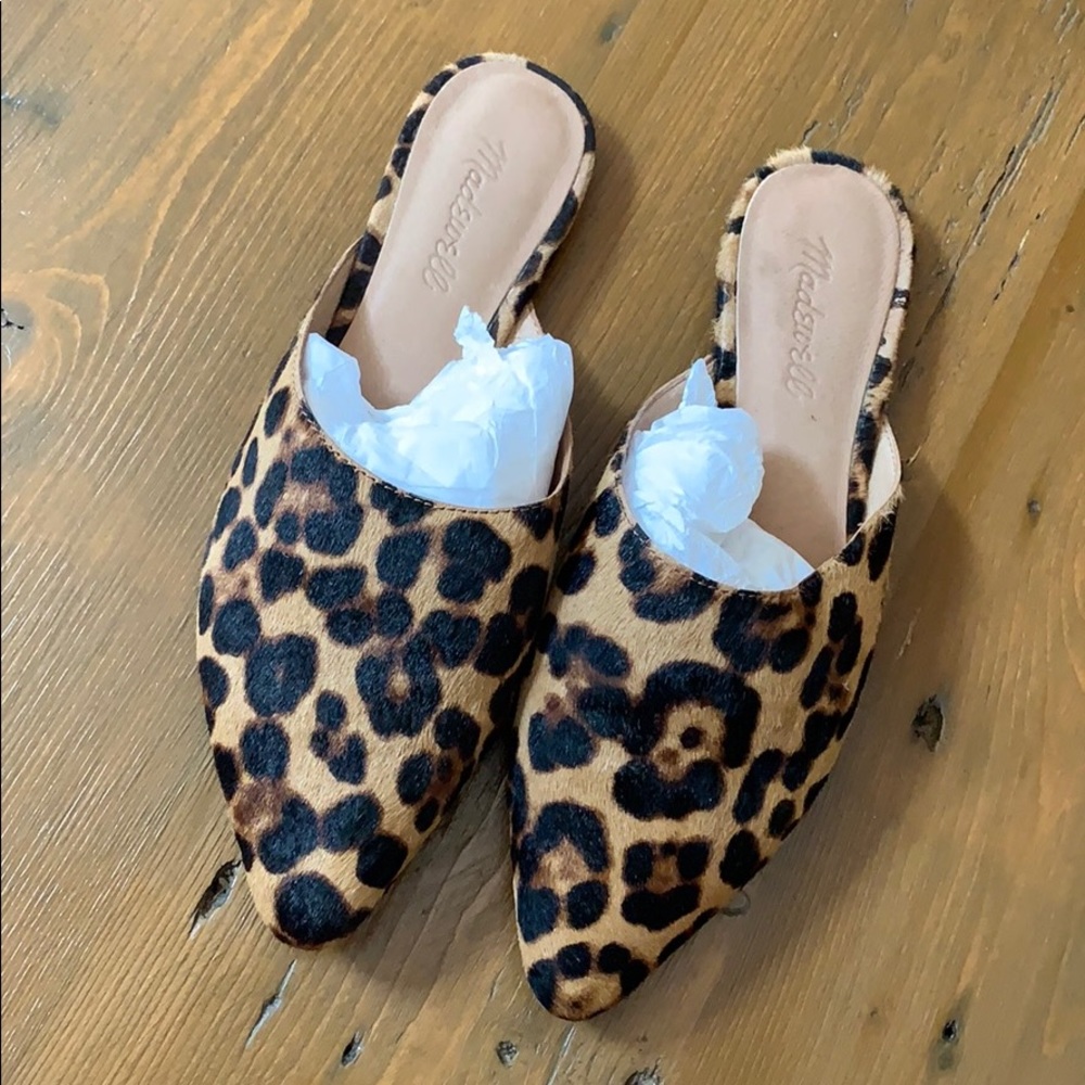 Madewell cheetah mules